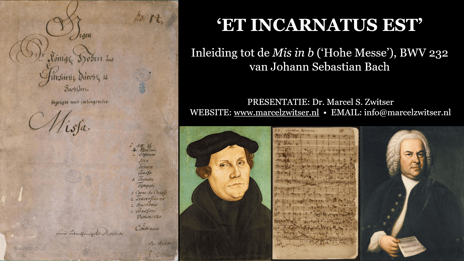 AMSTERDAM: ‘Et incarnatus est’ – studiedag Bach Mis in b